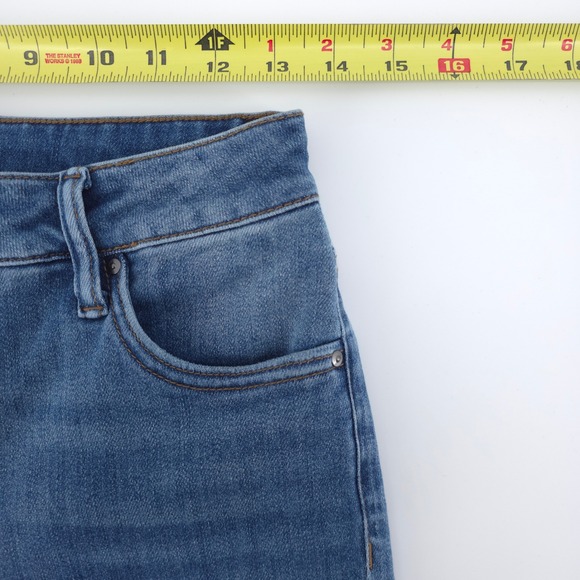 Kut from the Kloth Women Jeans Kelsey Fab Ab Ankle Flare 0P Blue High Rise - Picture 8 of 10